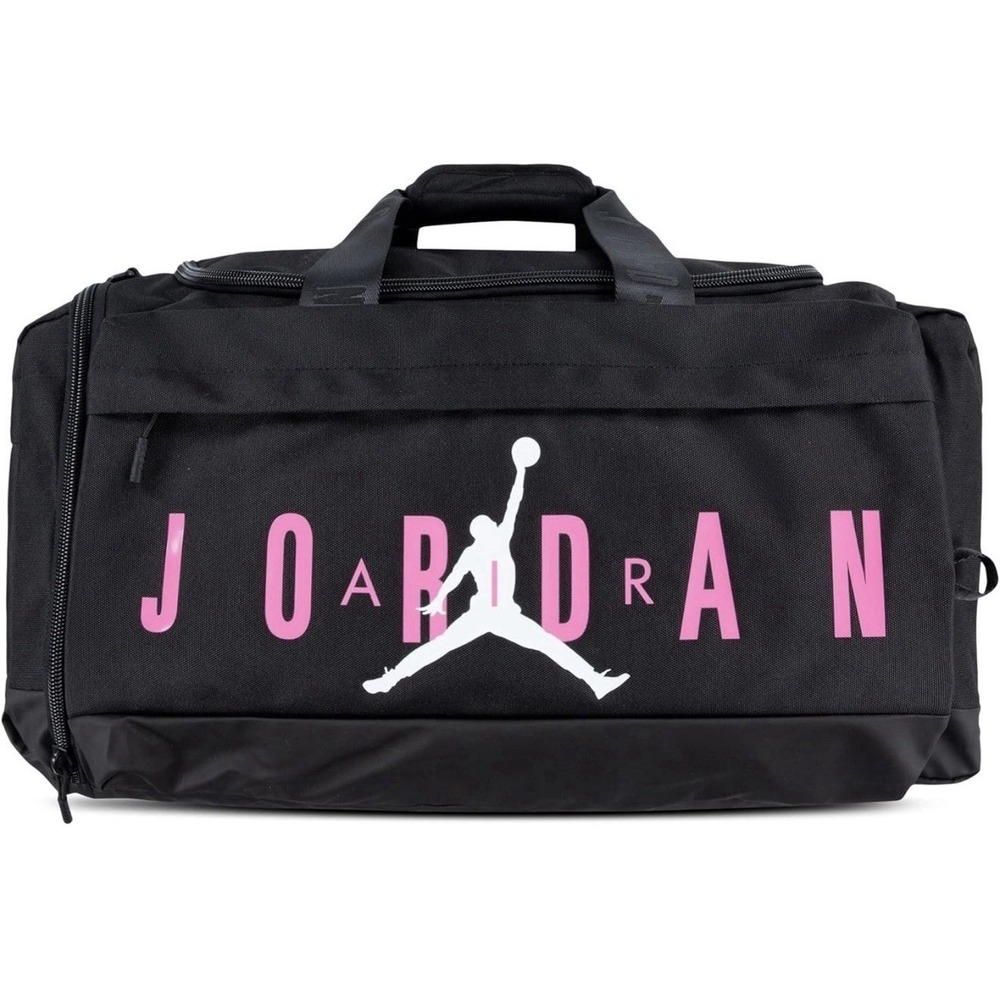 NEW Nike Air Jordan Velocity Sport Duffle Bag - Black/Pinksicle Medium